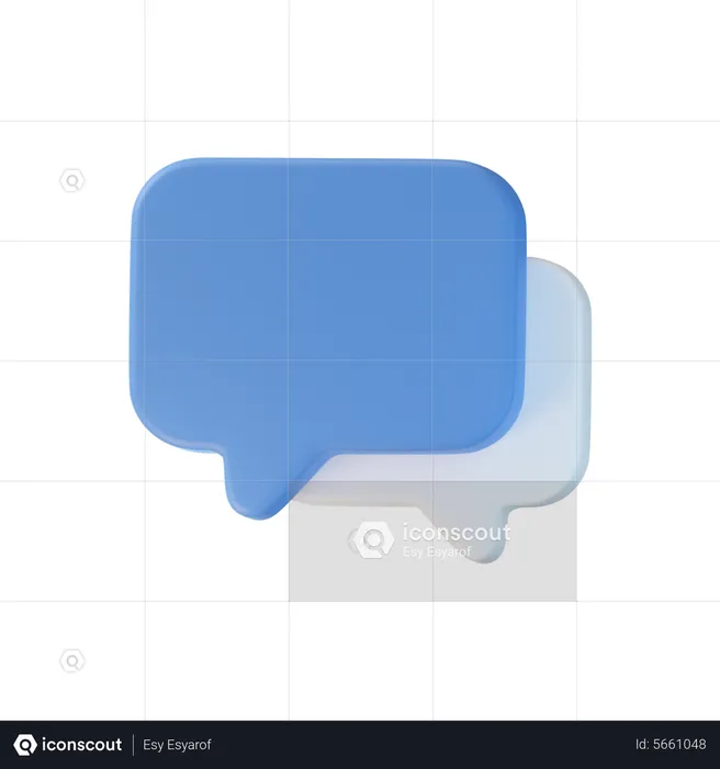 Chat Bubble  3D Icon