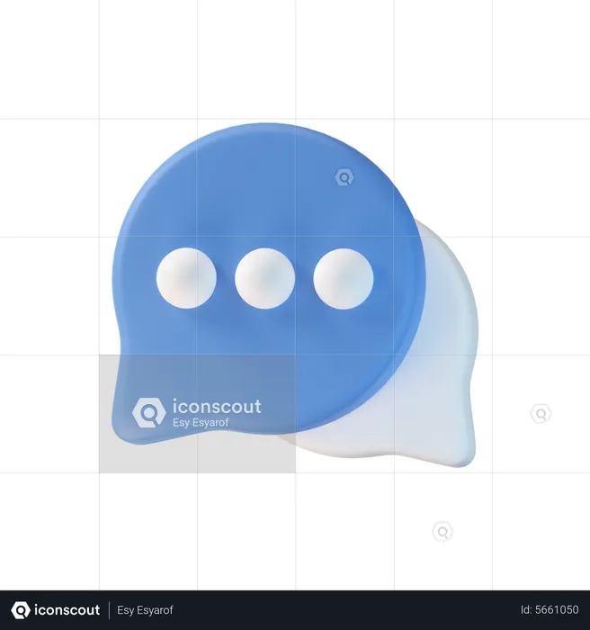 Chat Bubble  3D Icon