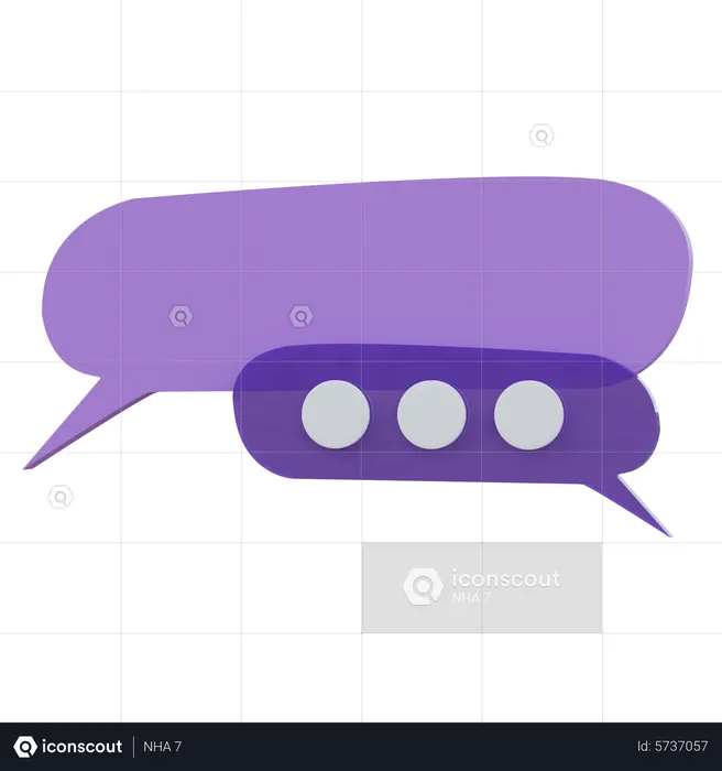 Chat Bubble  3D Icon