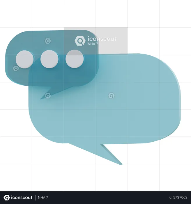 Chat Bubble  3D Icon