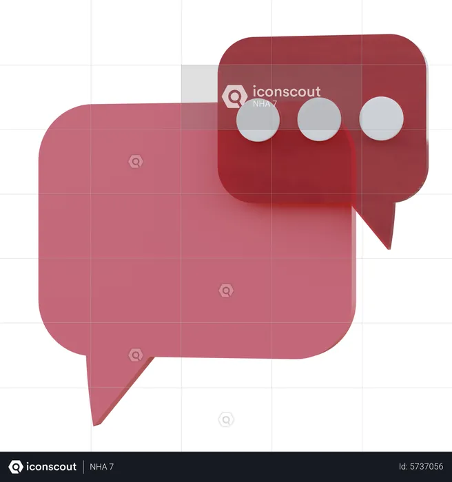 Chat Bubble  3D Icon