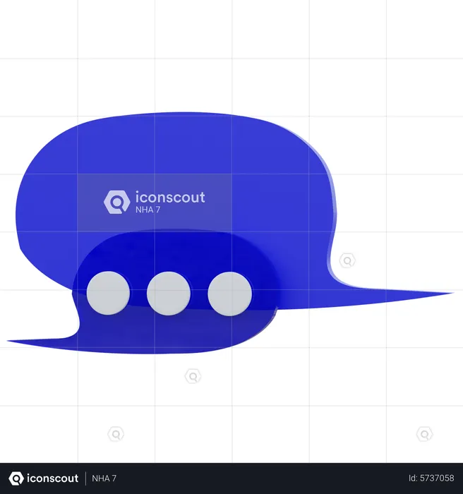 Chat Bubble  3D Icon