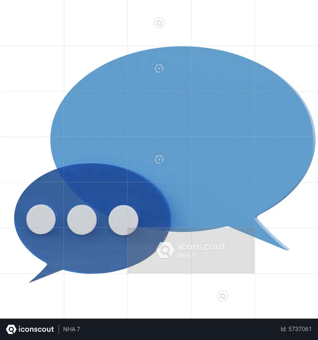 Chat Bubble  3D Icon