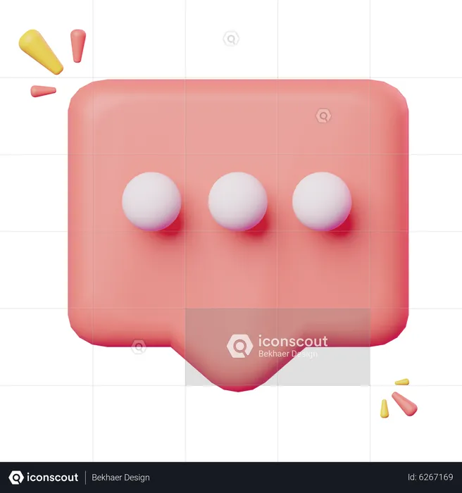 Chat Bubble  3D Icon