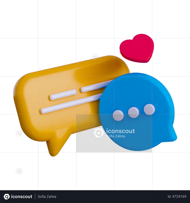 Chat Bubble  3D Illustration