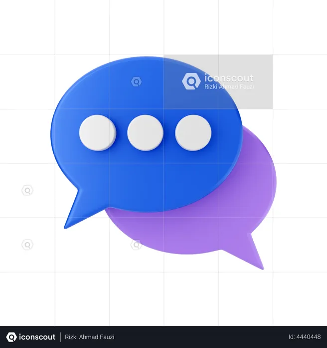 Chat Bubble  3D Illustration