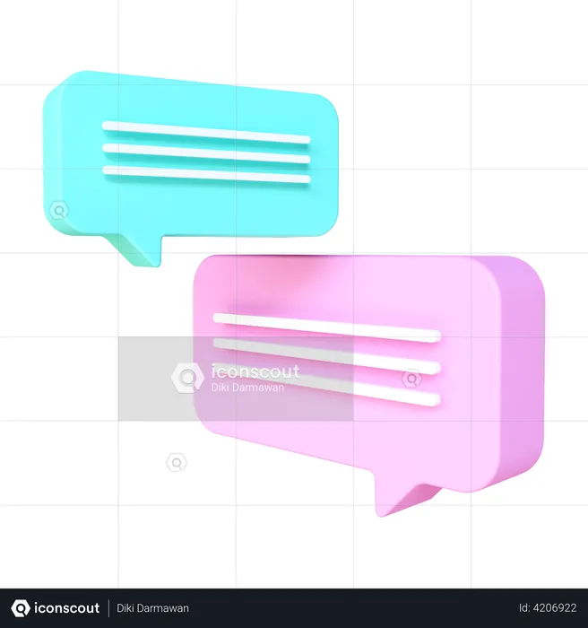 Chat Bubble  3D Illustration