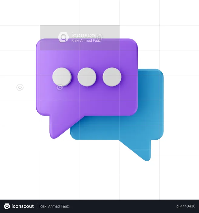 Chat Bubble  3D Illustration