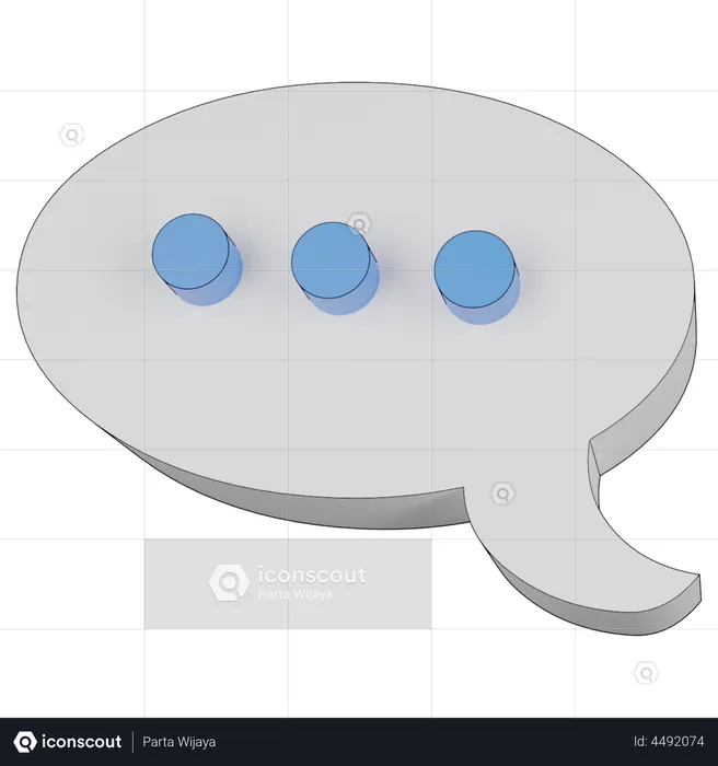 Chat Bubble  3D Illustration