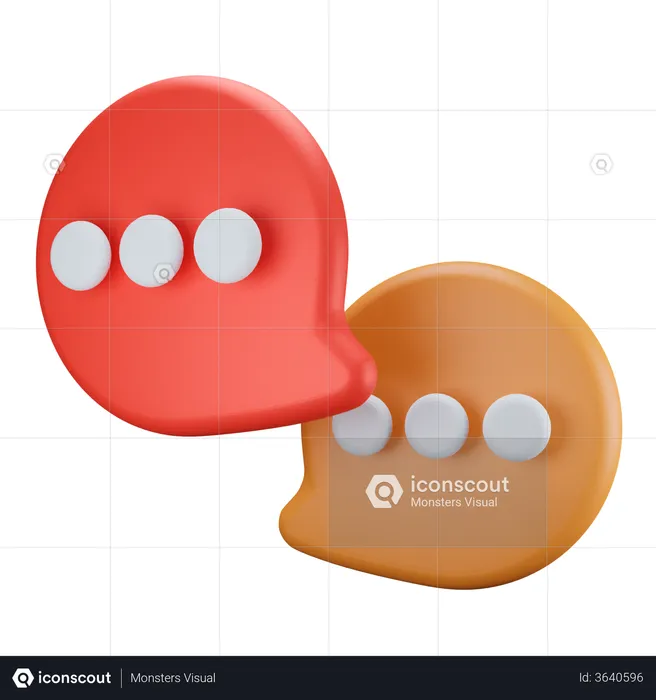 Chat Bubble  3D Illustration