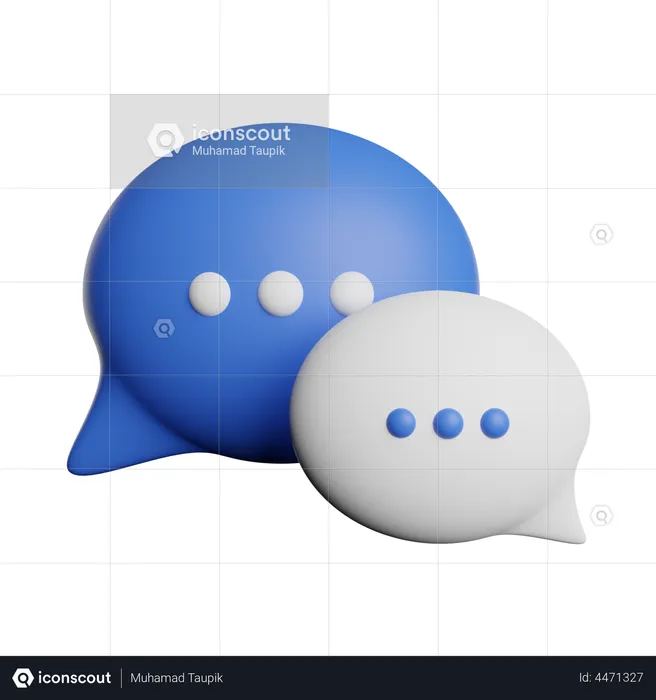 Chat Bubble  3D Illustration