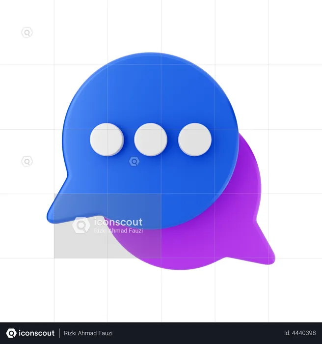 Chat Bubble  3D Illustration