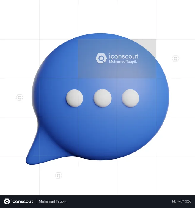 Chat Bubble  3D Illustration