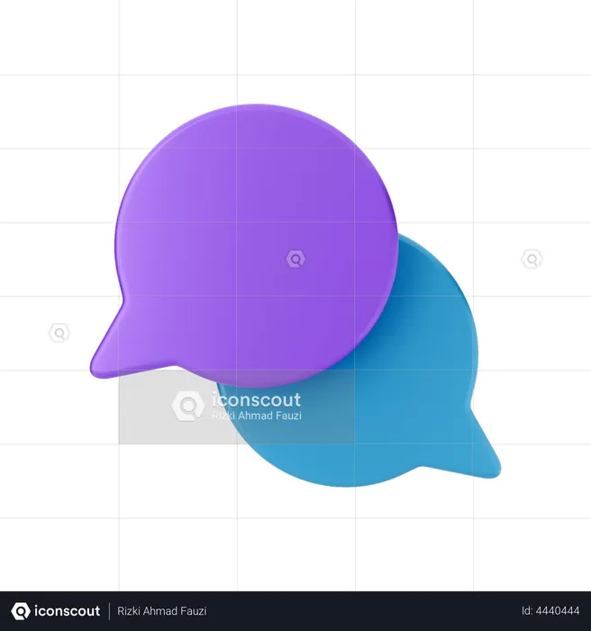 Chat Bubble  3D Illustration