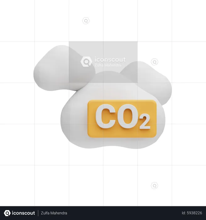 Co2  3D Icon