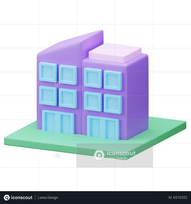 Company Building  3D Icon