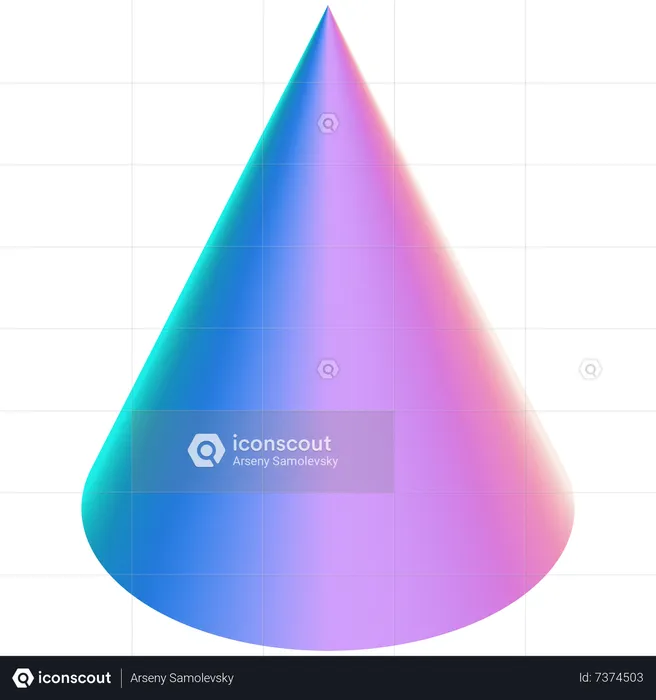 Cone Shape  3D Icon