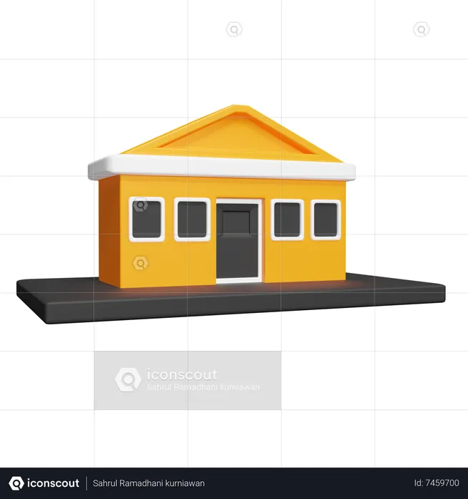 Construção de casas  3D Icon