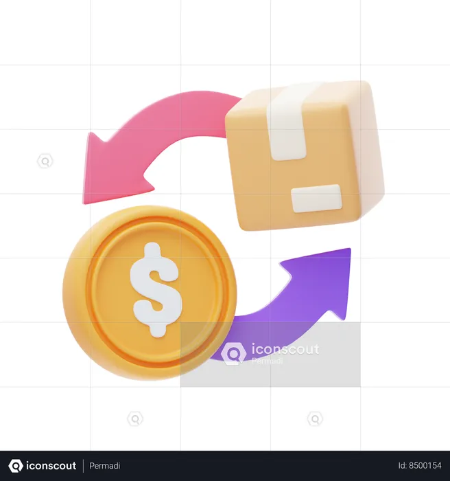 Paiement à la livraison  3D Icon