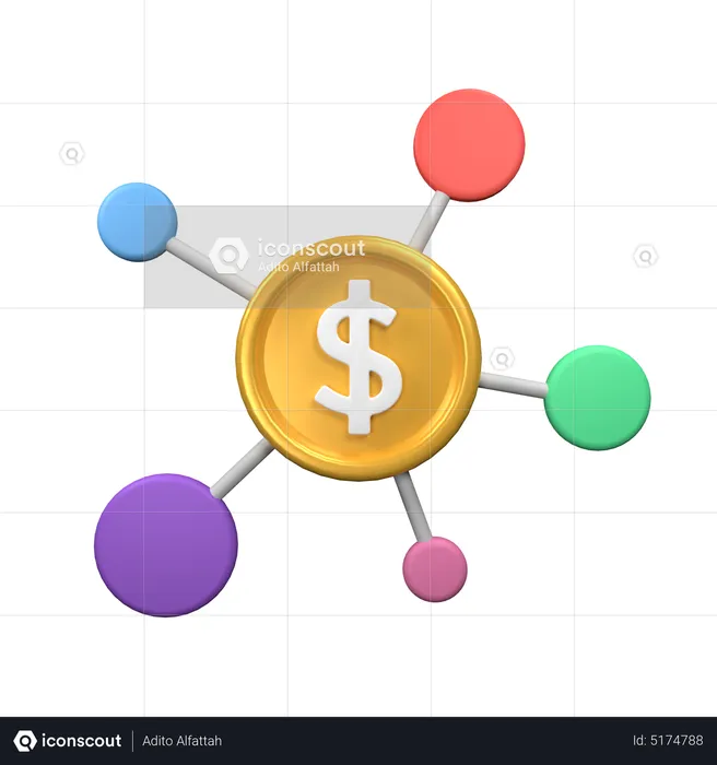 Crowd Funding  3D Icon