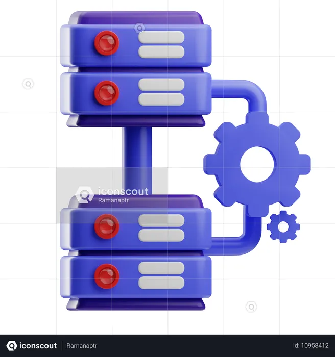 Dados integrados  3D Icon