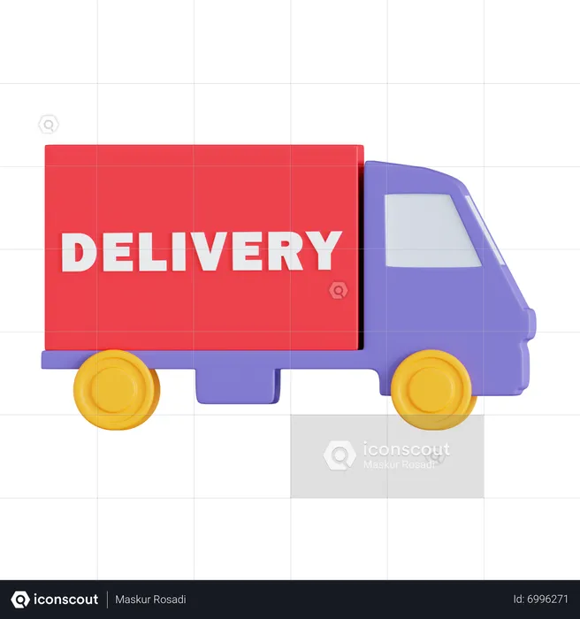 Delivery Truck  3D Icon