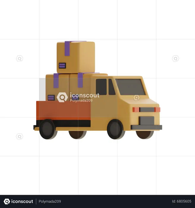 Delivery Truck  3D Icon