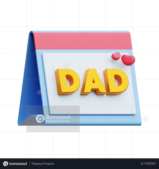 Dia del padre  3D Icon