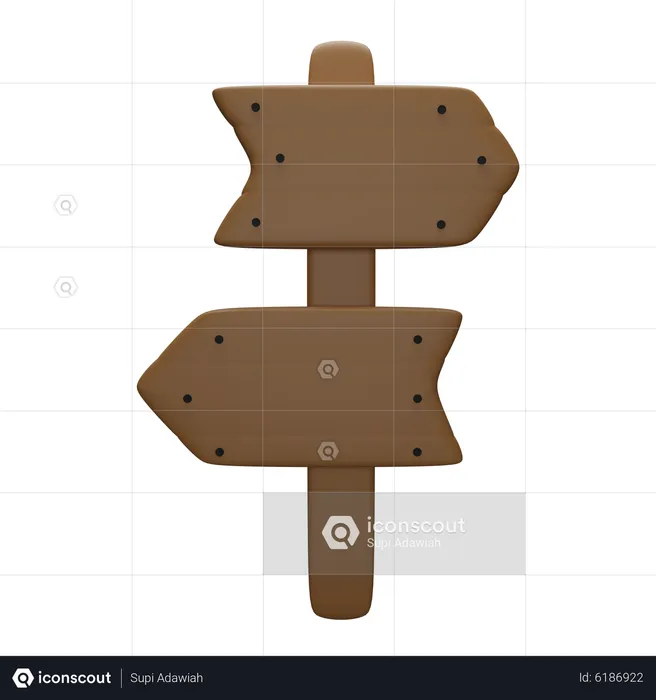 Direction Board  3D Icon