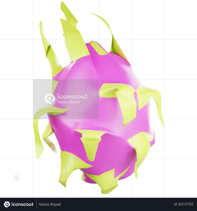 Dragon Fruit  3D Icon