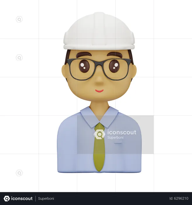 Engenheiro masculino  3D Icon