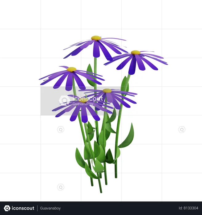 Flor  3D Icon