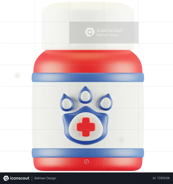 Garrafa veterinária  3D Icon