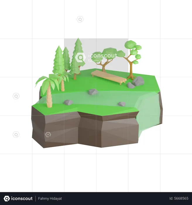 Garten  3D Icon