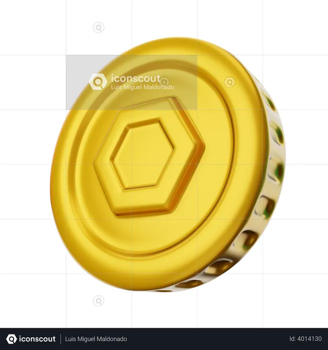 Gold coin  3D Illustration