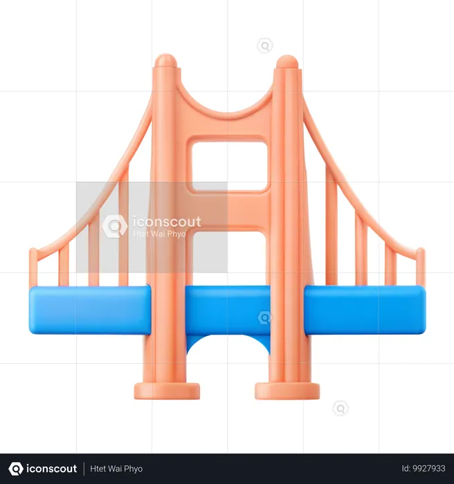 Golden Gate Bridge  3D Icon