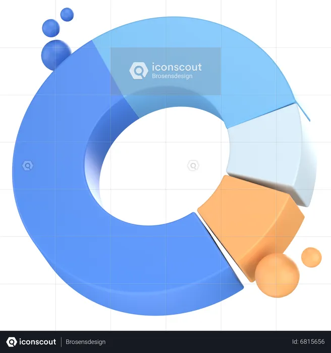 Gráficos de rosca  3D Icon