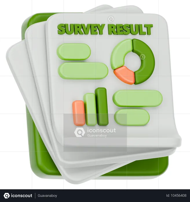 Grafik Hasil Survey  3D Icon