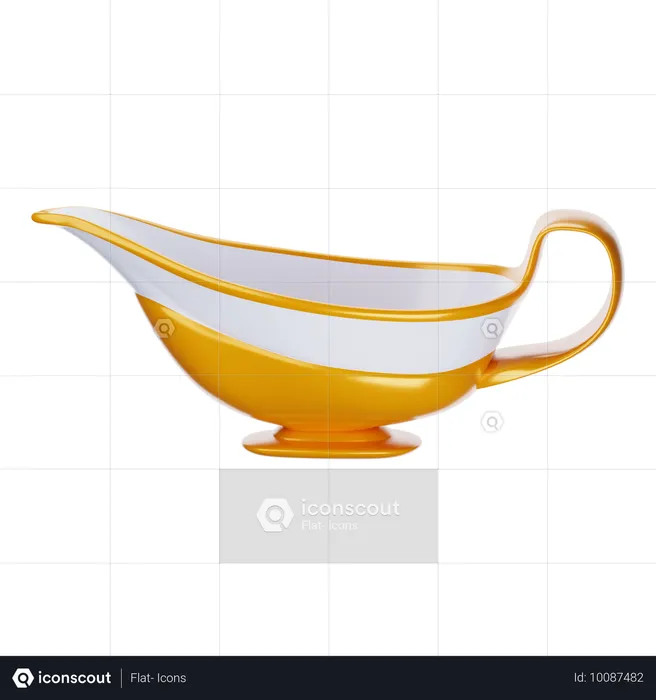 Gravy Boat  3D Icon