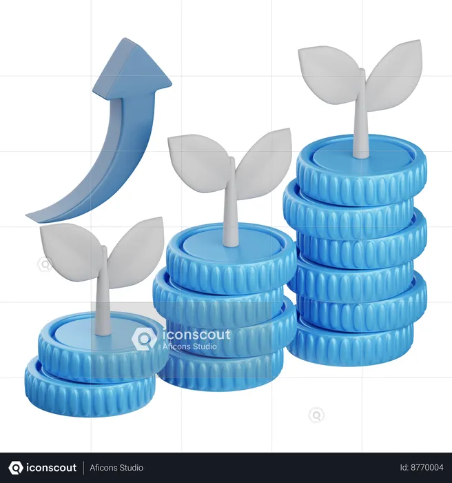 Growth  3D Icon