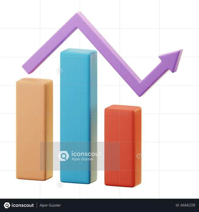 Growth Chart  3D Icon