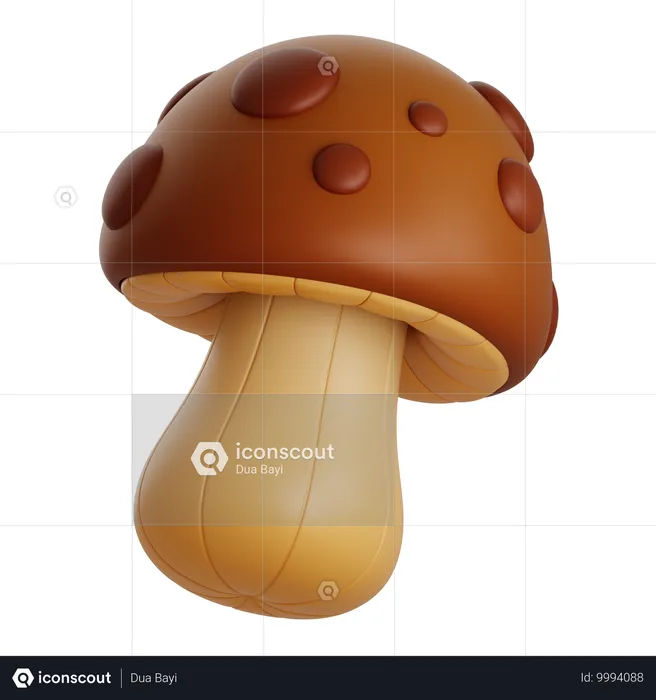 Champiñón  3D Icon