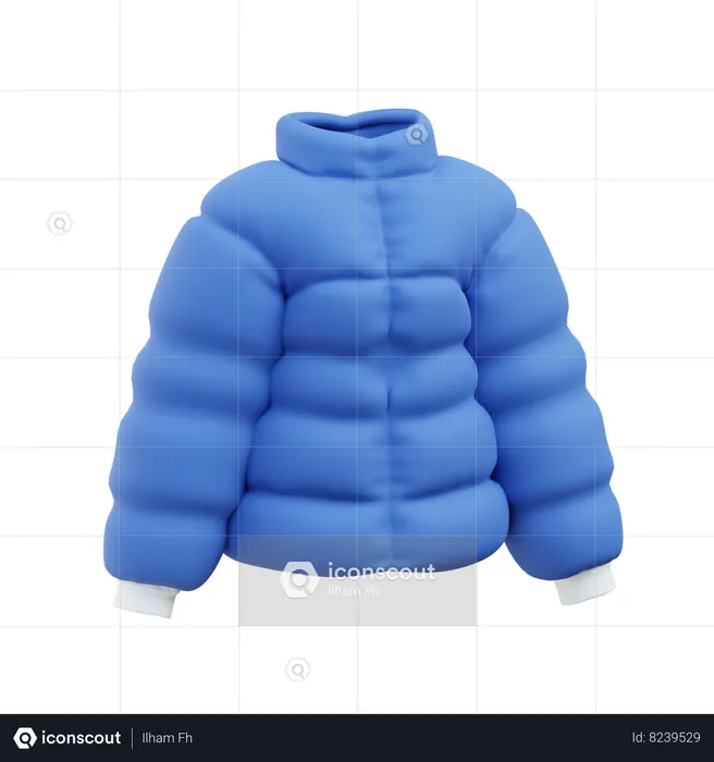 Jaqueta de inverno  3D Icon