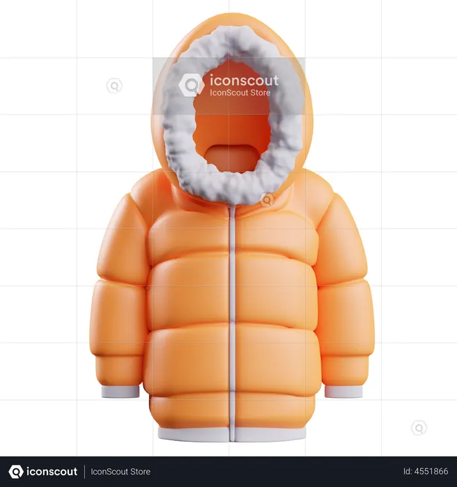 Jaqueta de inverno  3D Icon