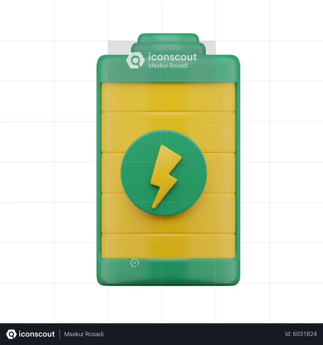 Batterie aufladen  3D Icon