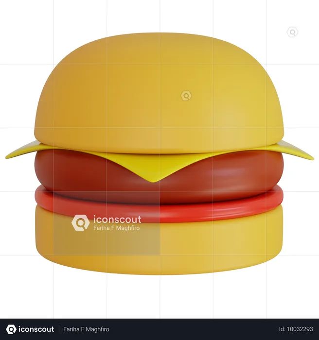 Leckere Burger Lieferung  3D Icon