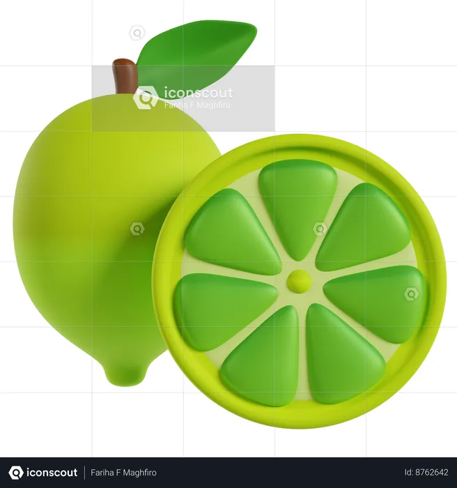 Lime  3D Icon