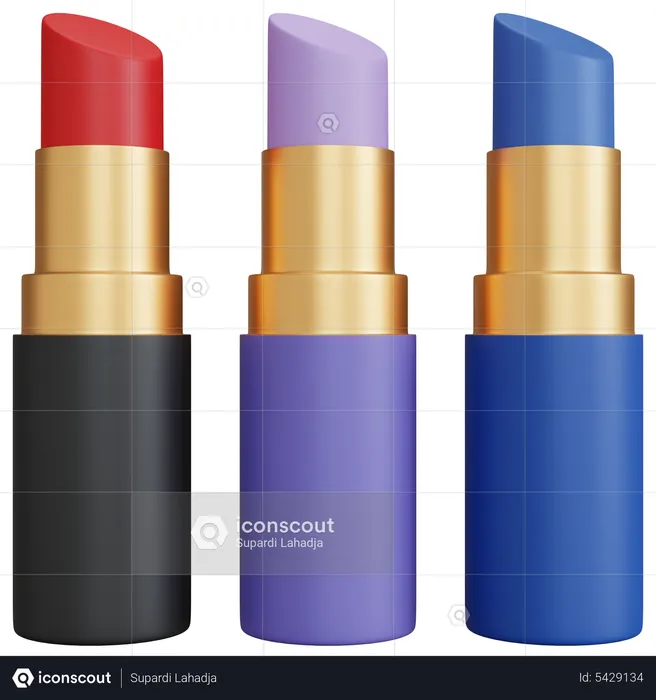 Lippenstifte  3D Icon