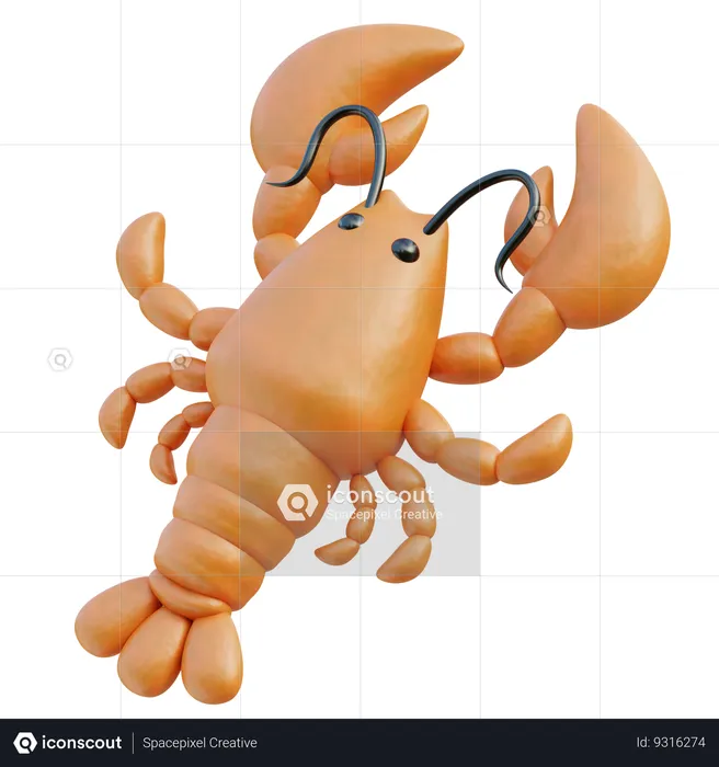 Lobster  3D Icon