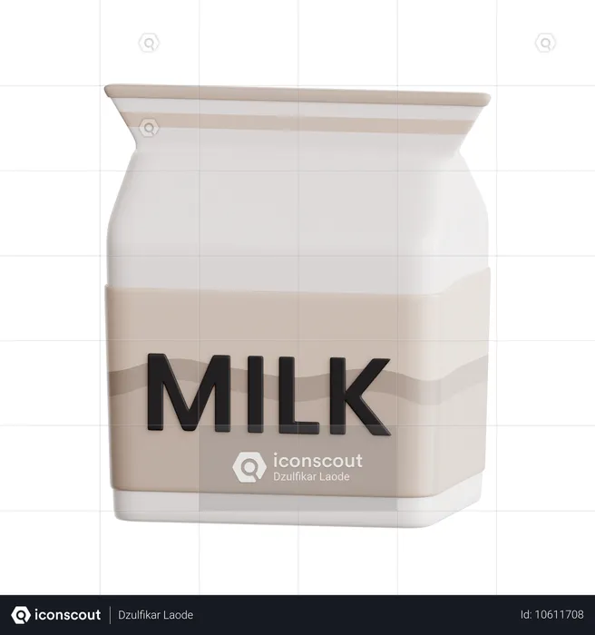 Milch  3D Icon